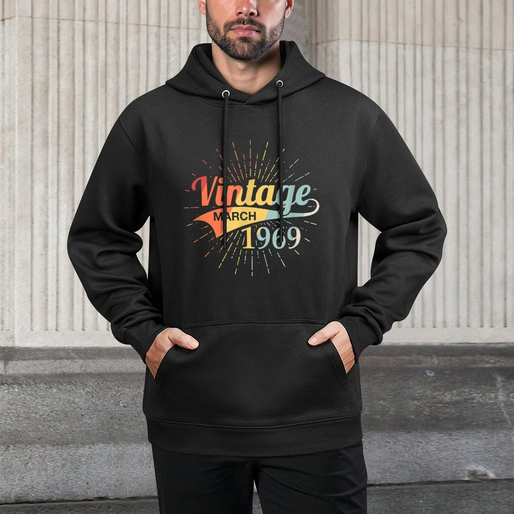 Vintage March 1969 Birthday Retro 50th Birthday Layering Staple Hoodie