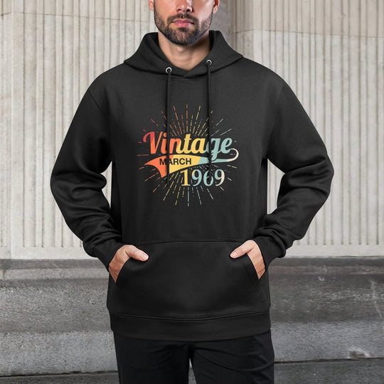 Vintage March 1969 Birthday Retro 50th Birthday Layering Staple Hoodie