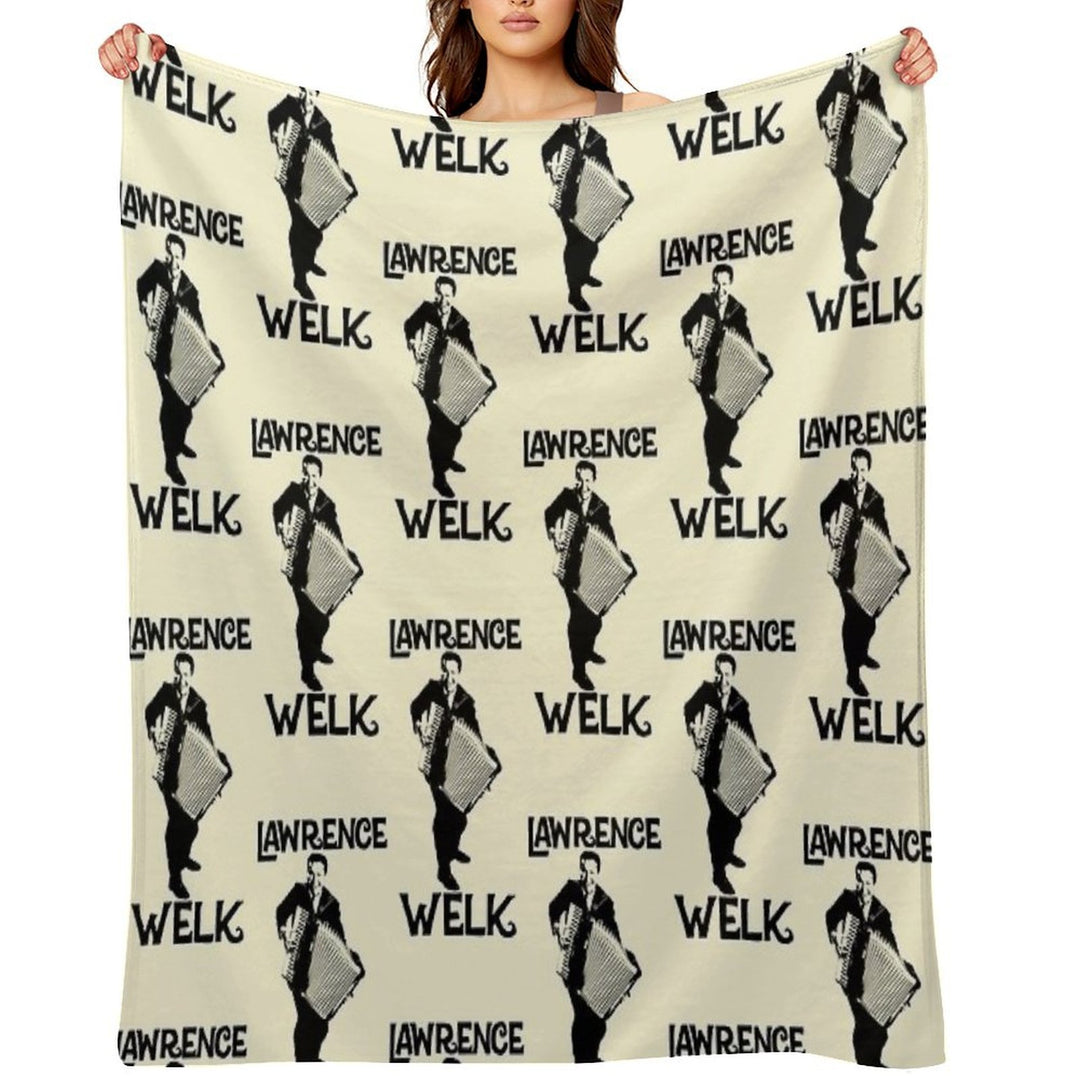Lawrence Welk - Name - The Black Stencil Comfort Throw Blanket