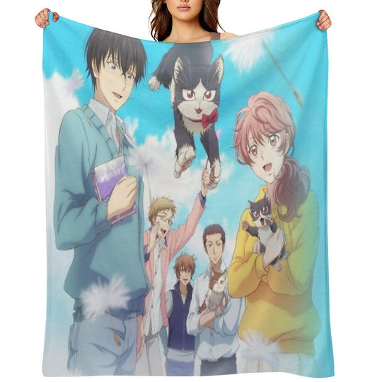 My Roommate Is A Cat Velvety-soft Throw Blanket