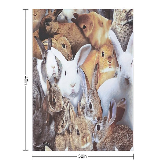 Rabbits Quick-dry Throw Blanket