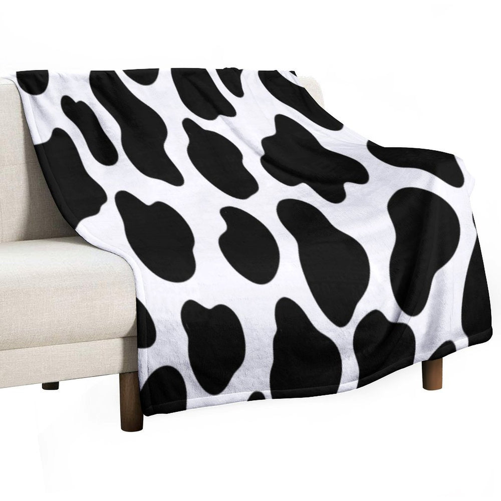 Cow Print Gift-ready Throw Blanket