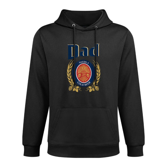 Cute Dad Needs A Cold Beer Drinking Funny Fathers Day 2025 Colorfast Hoodie