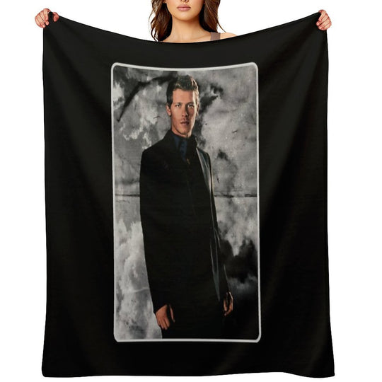 Klaus Mikaelson Potrait Eco-conscious Throw Blanket