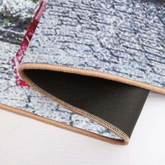 Post Box Phone Box London Art  Slip-Resistant Bath Mat