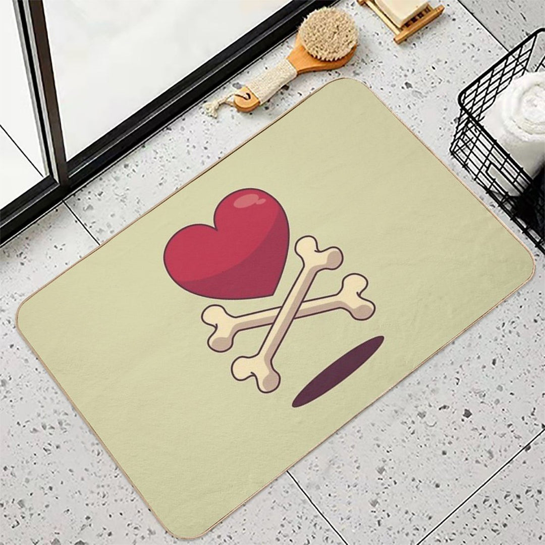Bone Up on Love  Rapid-Drying Bath Mat