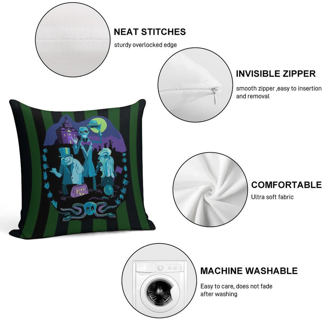 Haunted Mansion Soft Multiple Sizes Throw Pillow