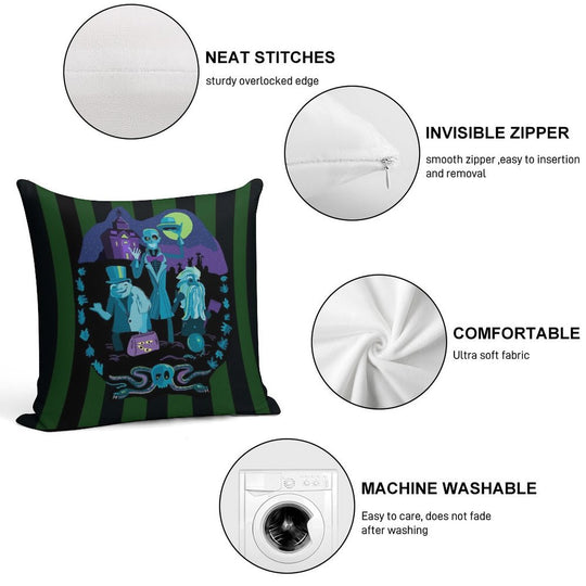 Haunted Mansion Soft Multiple Sizes Throw Pillow