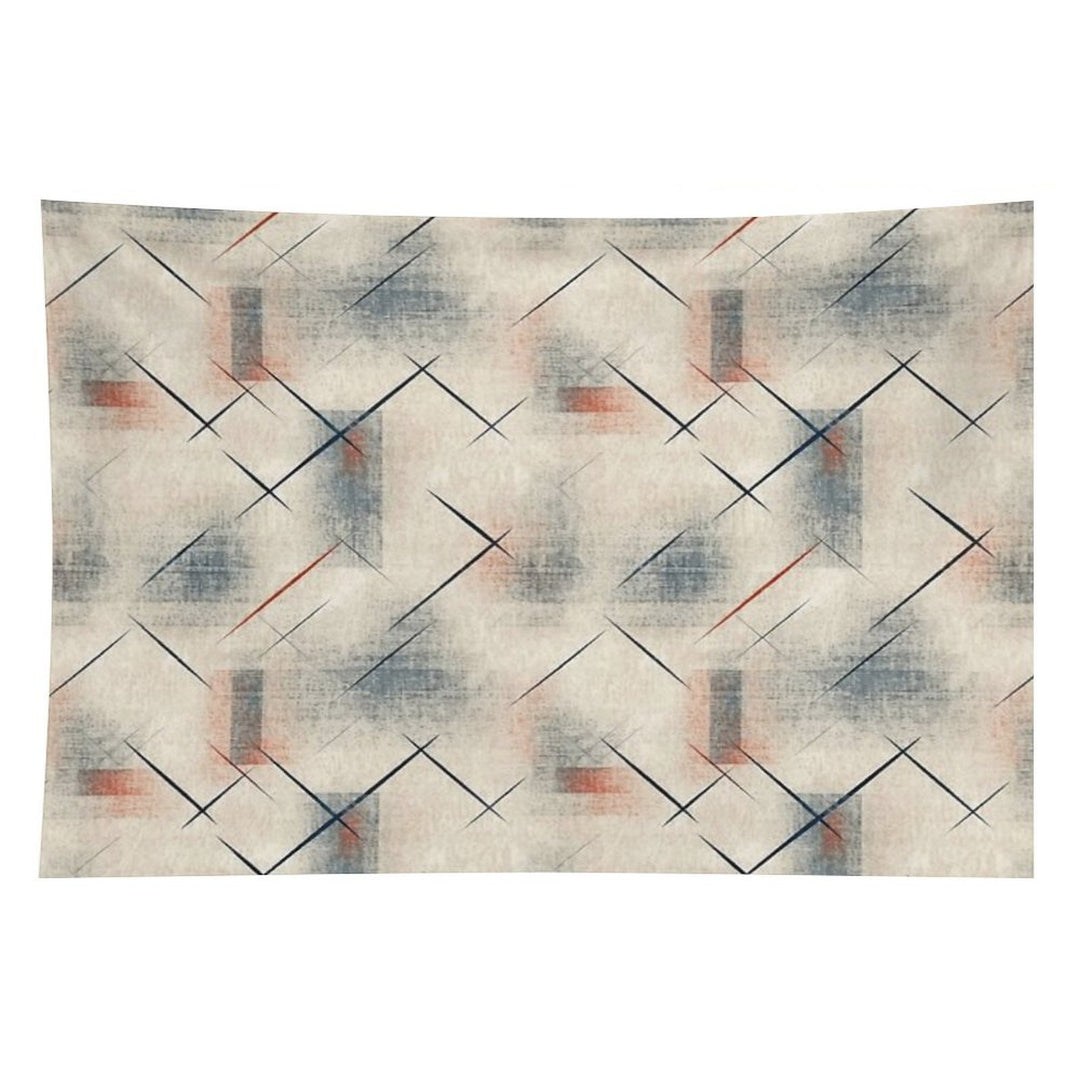 Retro Abstract Geometric Pattern – Mid Century Modern Art Tapestry