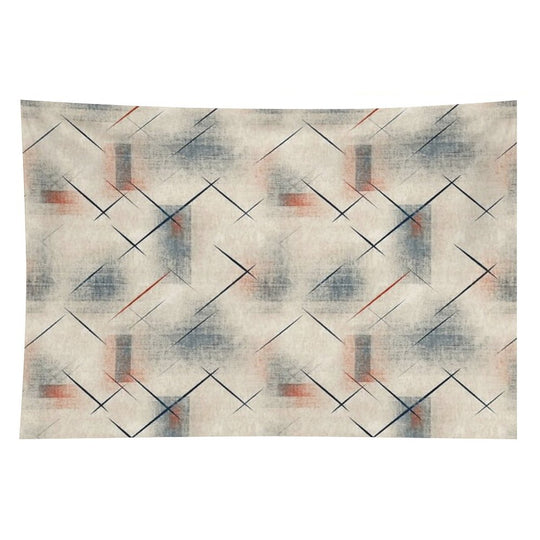 Retro Abstract Geometric Pattern – Mid Century Modern Art Tapestry