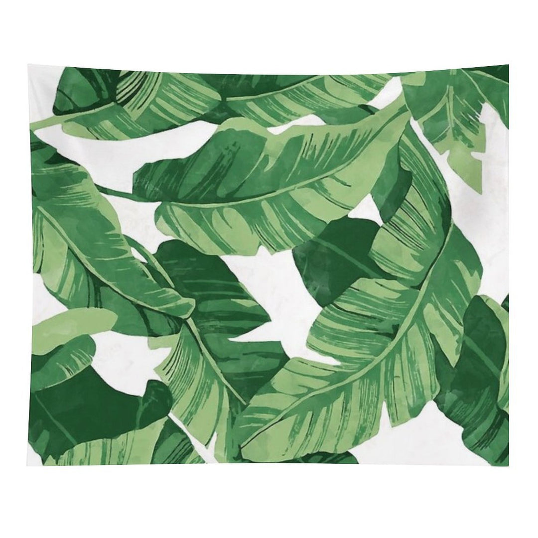Tropical Banana Leaves II Tapestry