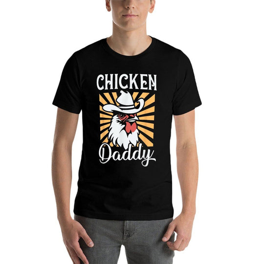 Chicken Daddy Vintage Poultry Farmer Funny Fathers Day Mens  Affordable Price T-Shirt