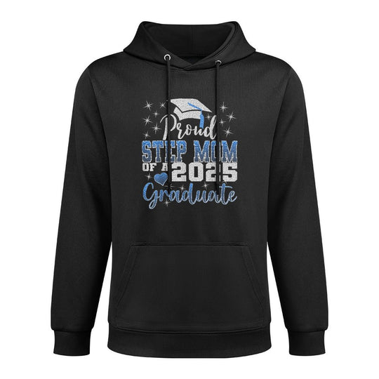 Super Proud Step Mom of 2025 Graduate Awesome Family College All-Day Comfort Hoodie