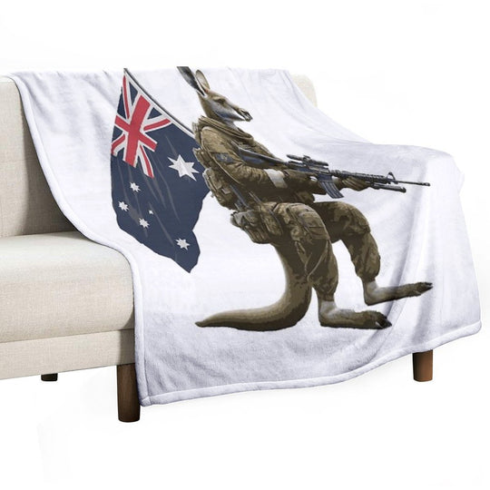 Aussie Army Digger Premium Throw Blanket