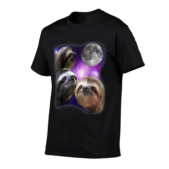 Sloth - Three Sloths Moon Parody Wolf Meme  Slim-fit Cut T-Shirt