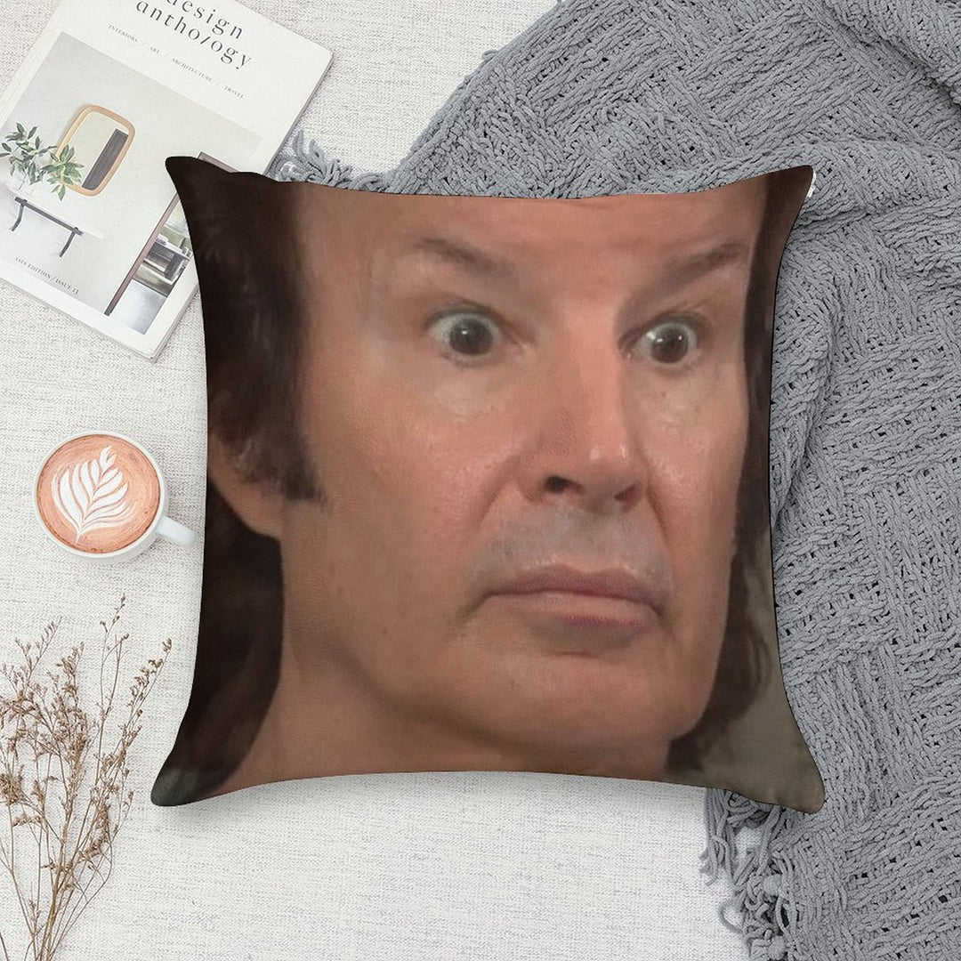 ASTONISHED BREEN - NEIL BREEN - Breen's Corrupt Merchandise - Funny Sticker Funny T-shirt Soft Durable Construction Throw Pillow