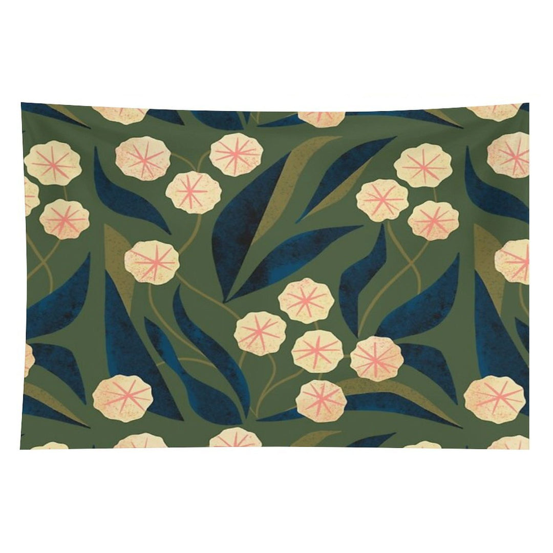 Green Floral Tapestry
