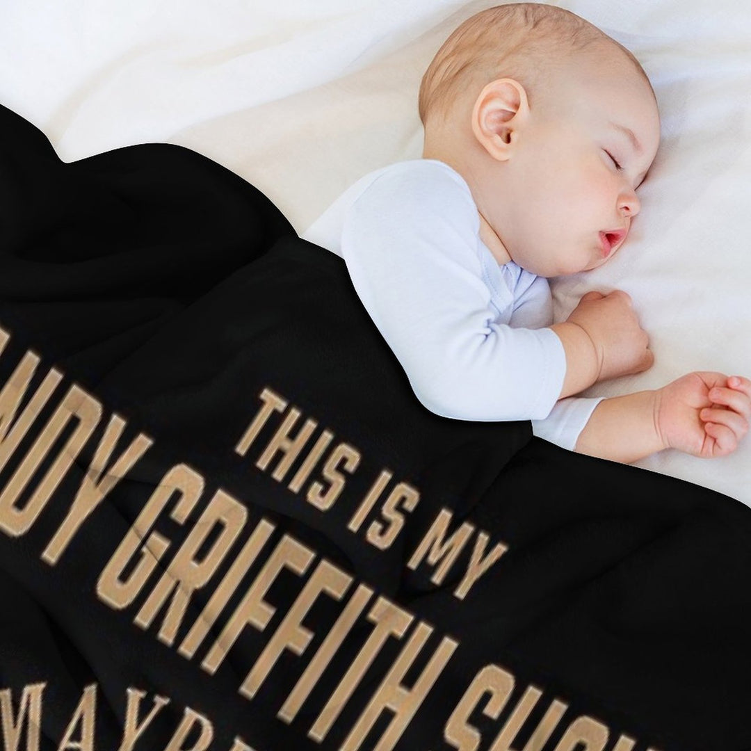 This Is My Andy Griffith Show Watching Blanket  Funny Retro TV Throw Blanket Easy Care Throw Blanket