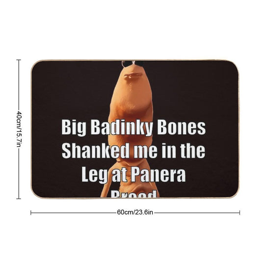 Marcus The Worm Big Badinky Bones Shanked Me  Toxin-Free Bath Mat