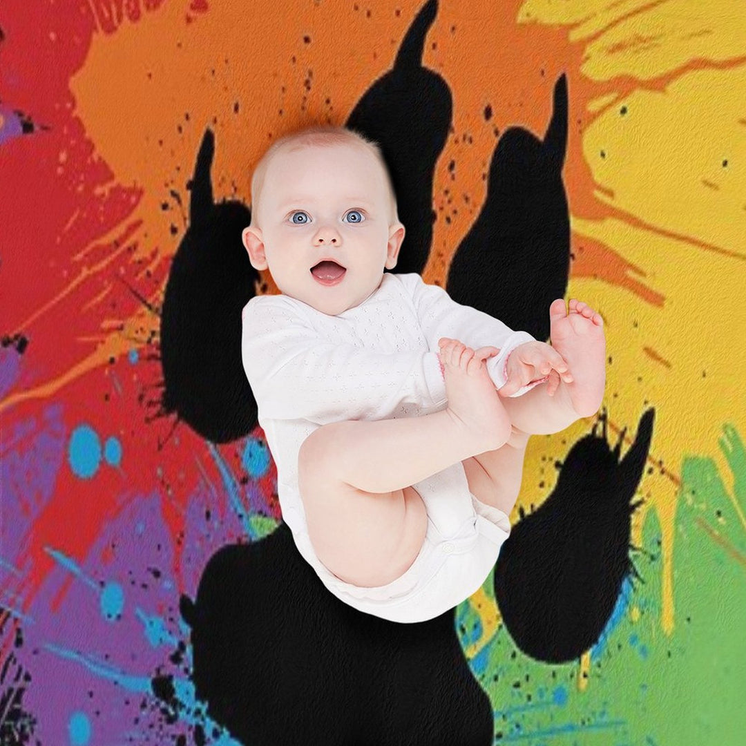 Paw Pride Dark 2019 Sustainable Throw Blanket