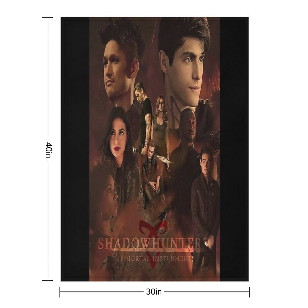 SHADOWHUNTERS POSTER Eco-conscious Throw Blanket