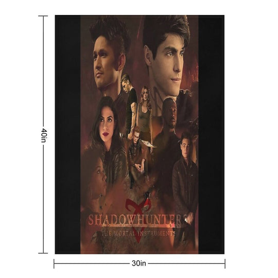 SHADOWHUNTERS POSTER Eco-conscious Throw Blanket