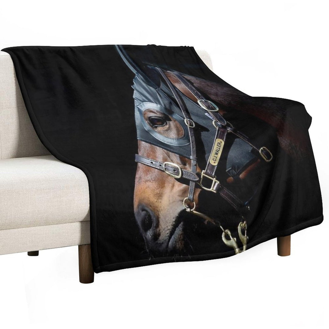 Winx - Racehorse Durable Throw Blanket