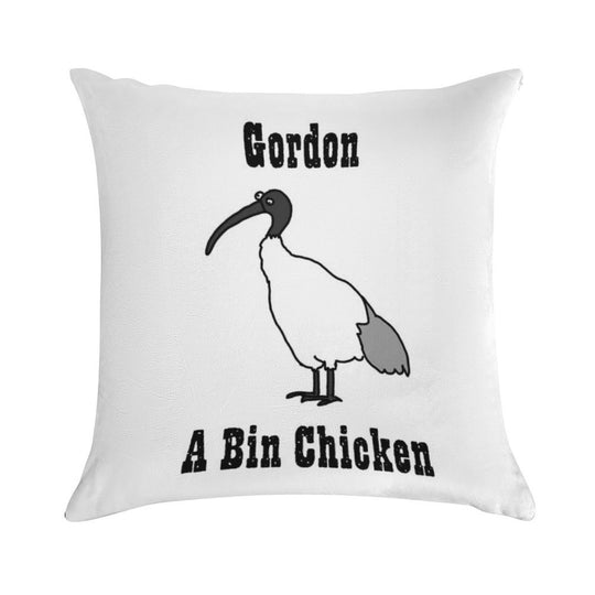 Gordon - A Bin Chicken Soft Gift Ready Throw Pillow