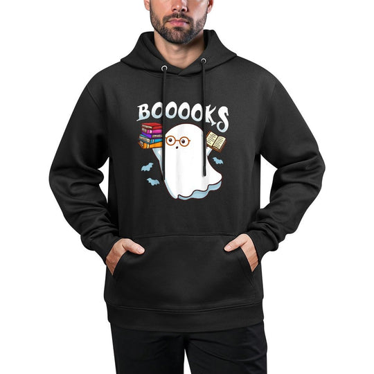 Halloween Books Librarian English Teacher Reader Reading for Men Women Kids Shrink-Resistant Hoodie