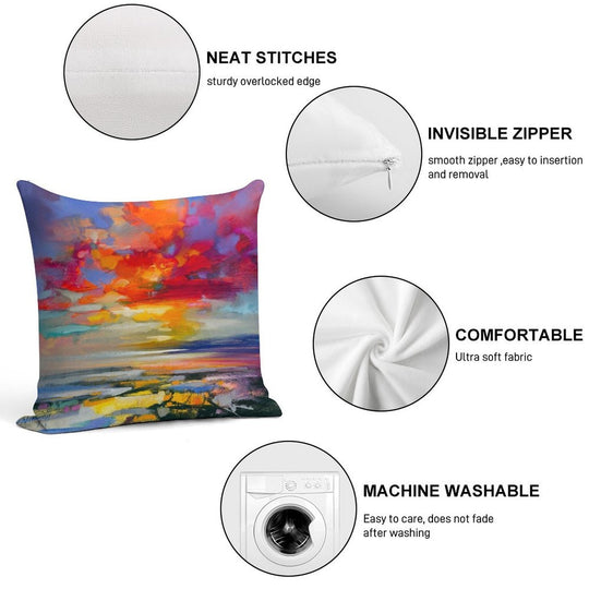 Vivid Light 2 Soft Easy Maintenance Throw Pillow