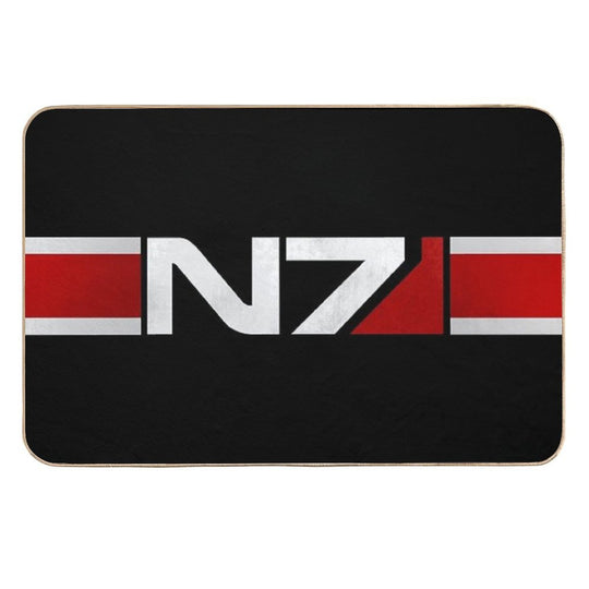 Mass Effect Horizontal N7  Easy To Clean Bath Mat