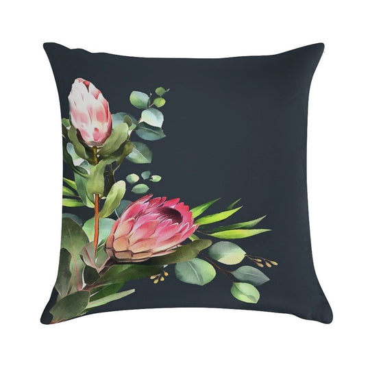 Bush Blue Soft Shrink-Resistant Throw Pillow