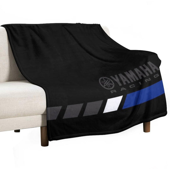 YAMAHA Blue All-season Throw Blanket