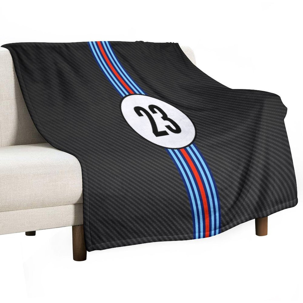 Racing Stripes Carbon Background 23 Velvety-soft Throw Blanket