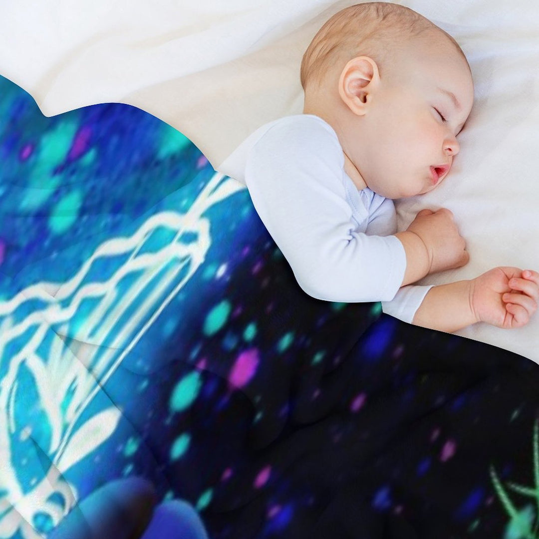 Stitch Butterfly Starry Sky Gift-ready Throw Blanket