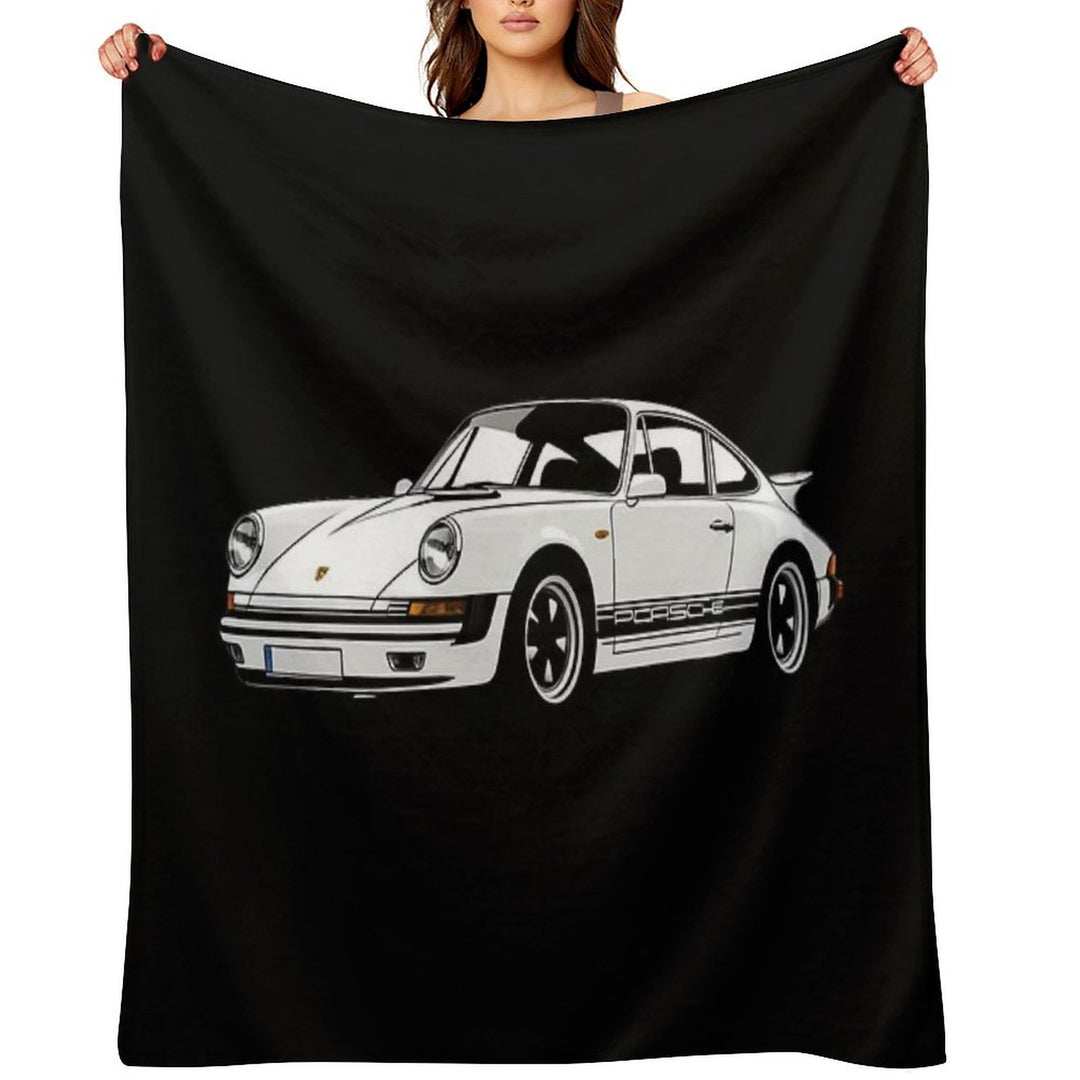 Cool Classic Porsche 911 Versatility Throw Blanket