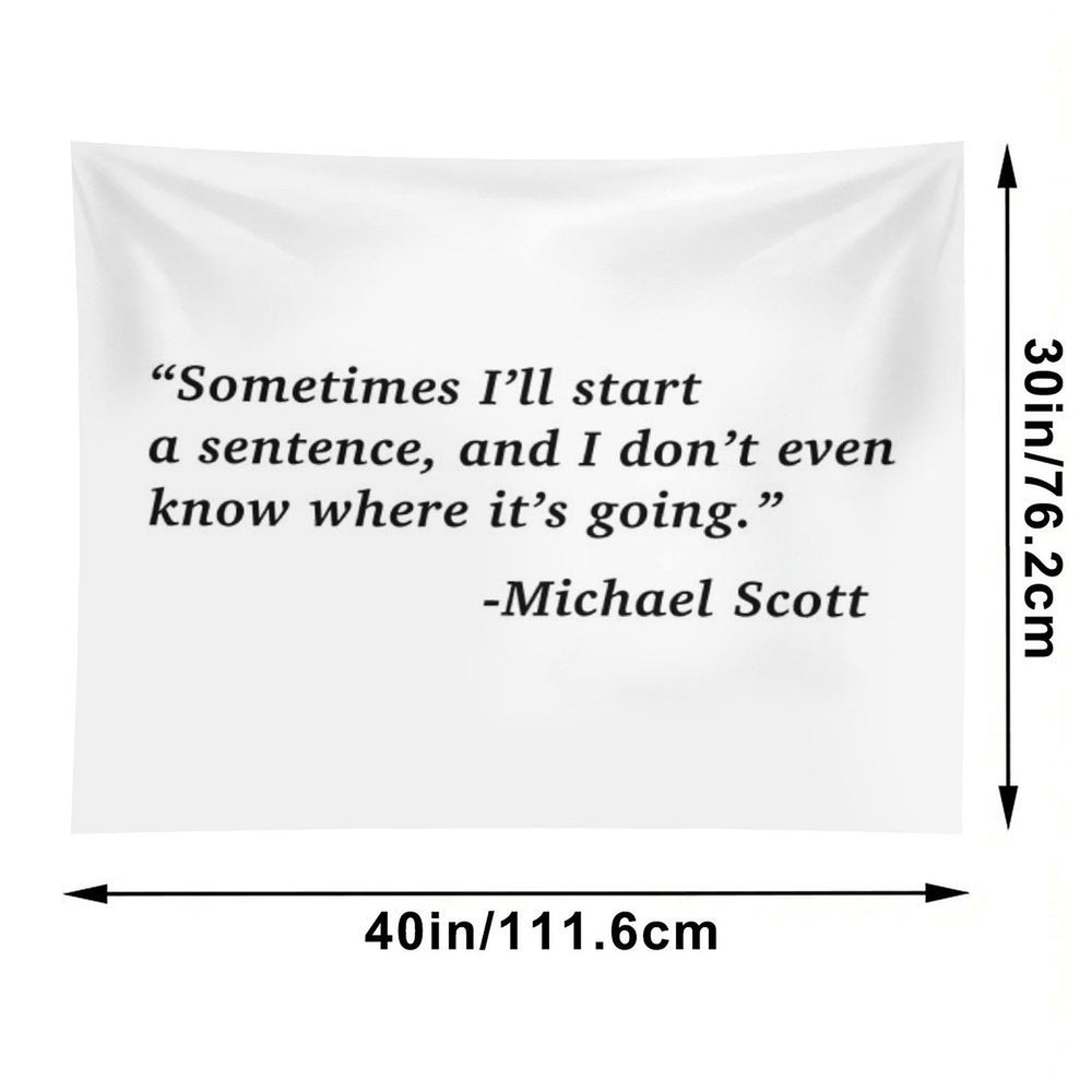 The Office Michael Scott Quote Tapestry
