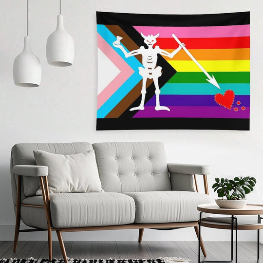 Blackbeard Pride Flag 2025 Tapestry