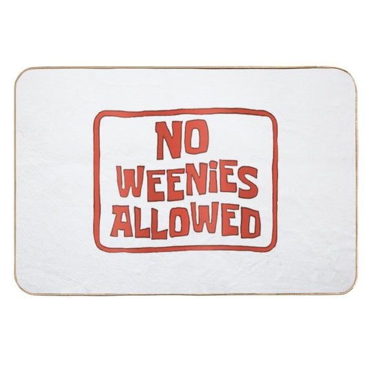No Weenies Allowed  Toxin-Free Bath Mat