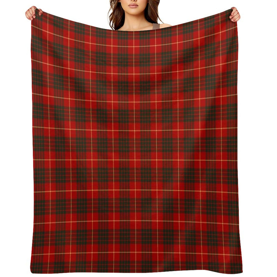 Clan Cameron Tartan All-season Throw Blanket