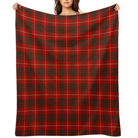 Clan Cameron Tartan All-season Throw Blanket
