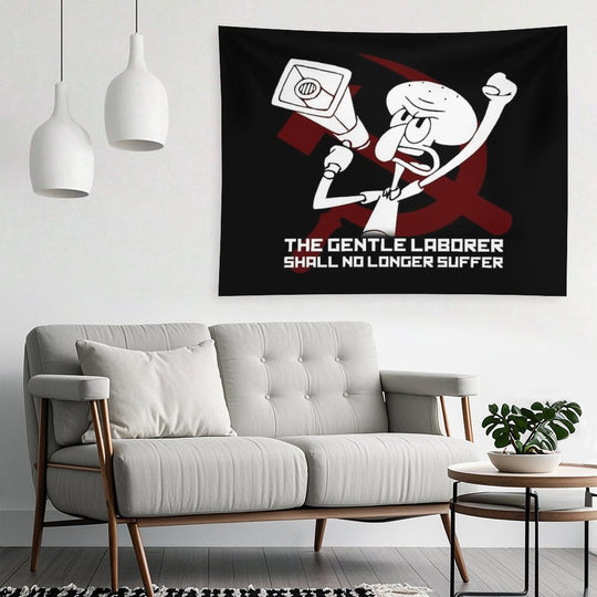 The Gentle Laborer Shall No Longer Suffer! Tapestry