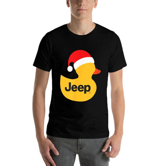 Jeep Holiday Duck Red Santa Hat  Slim-fit Cut T-Shirt