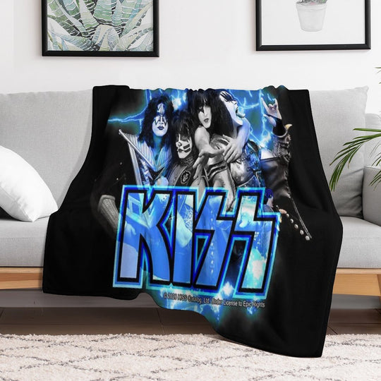 KISS ® The Band - All Members Electric Anti-pilling Throw Blanket