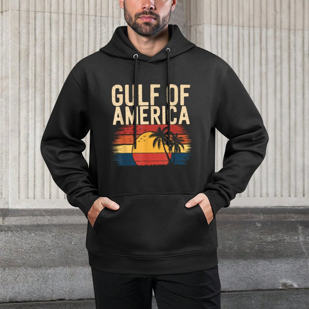 Gulf Of USA America Gift Men Women Flag Beach Durable Construction Hoodie
