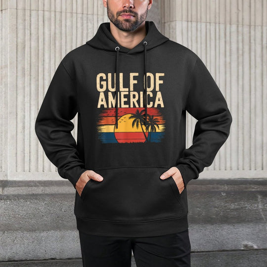Gulf Of USA America Gift Men Women Flag Beach Durable Construction Hoodie