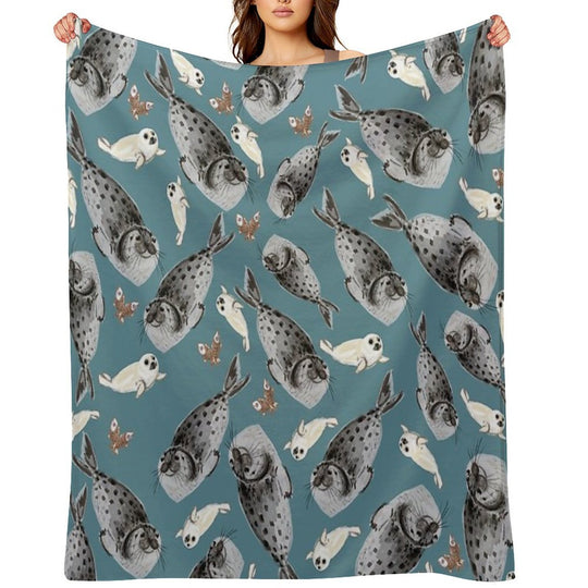 Common Seal Anti-pilling Throw Blanket