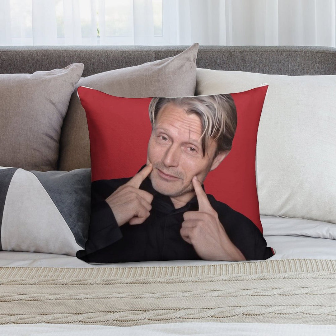 Mads Mikkelsen Soft Style Accent Throw Pillow