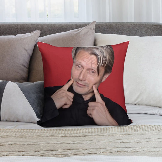 Mads Mikkelsen Soft Style Accent Throw Pillow