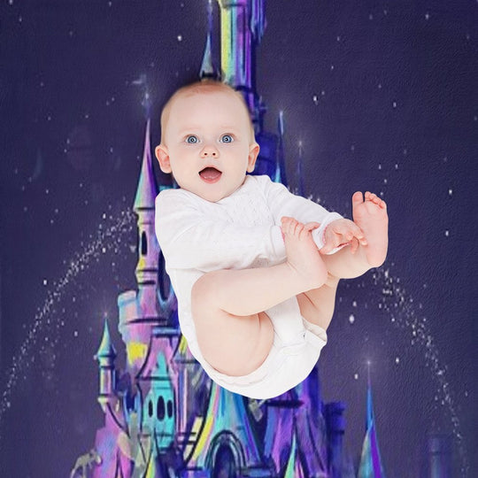 Magic Princess Fairytale Castle Kingdom Anti-pilling Throw Blanket